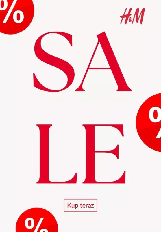 H&M - gazetka promocyjna WYPRZEDAŻ od piątku 13.06 