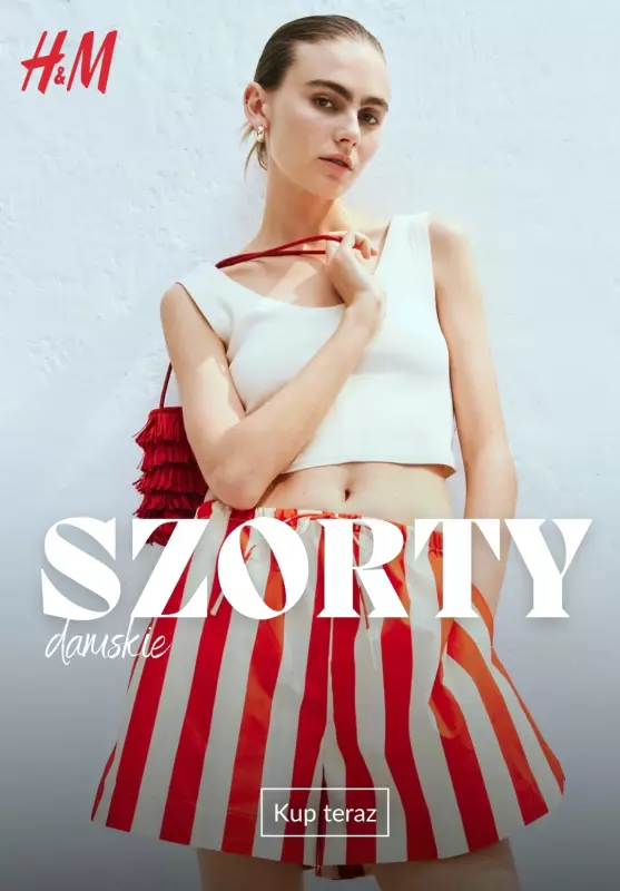 H&M - gazetka promocyjna PROMOCJE - damskie szorty od piątku 20.06 