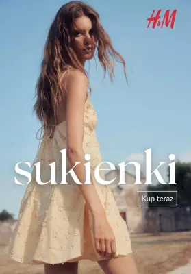 H&M - gazetka promocyjna Sukienki na WYPRZEDAŻY od wtorku 24.06 