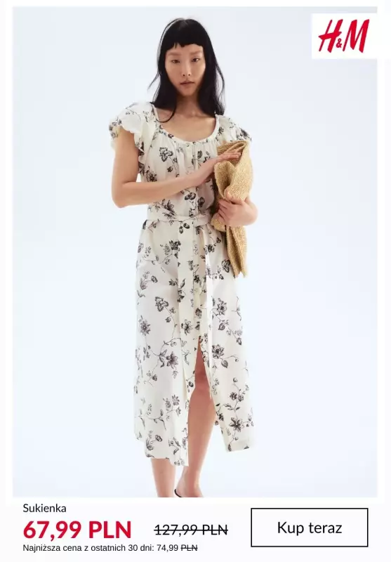 H&M - gazetka promocyjna Sukienki na WYPRZEDAŻY od wtorku 24.06  - strona 4