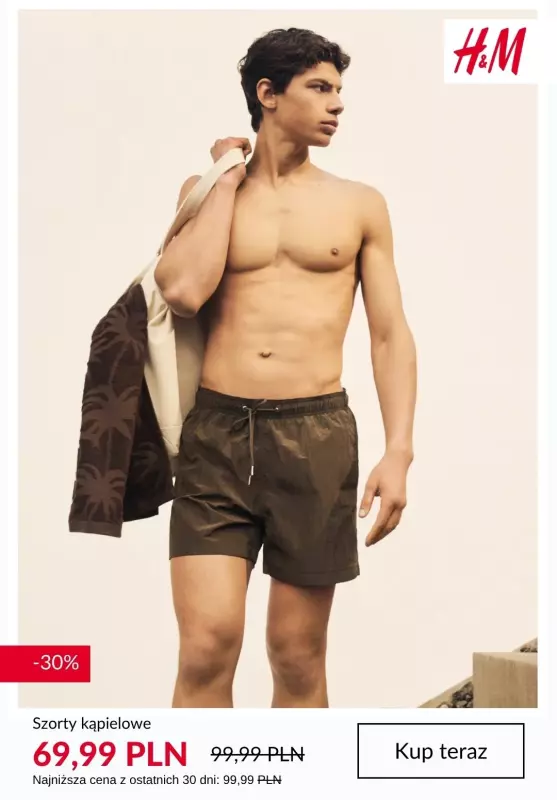 H&M - gazetka promocyjna Męskie szorty kąpielowe - PROMOCJE   - strona 3