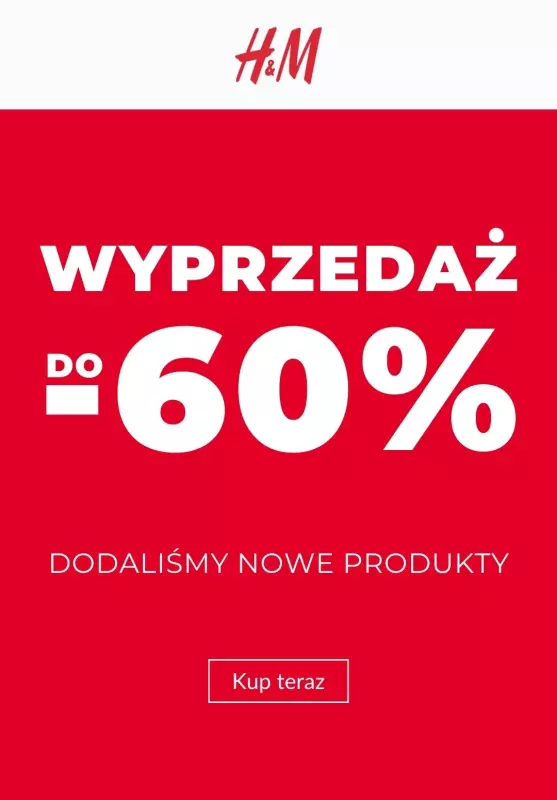 H&M - gazetka promocyjna SALE do -60% - nowe produkty od poniedziałku 30.06 