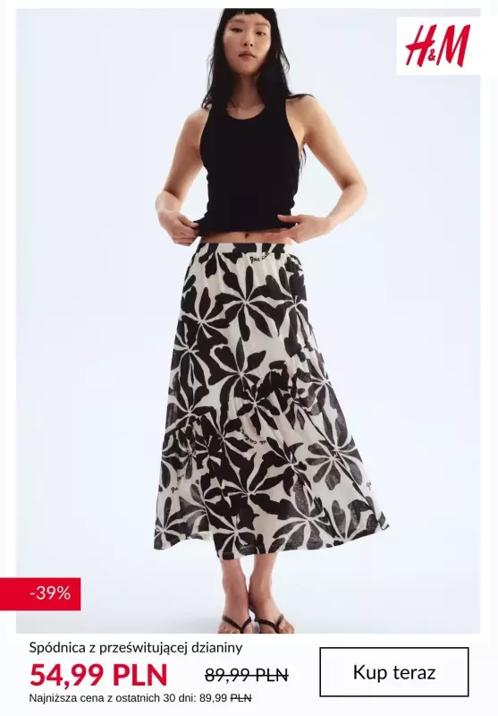 H&M - gazetka promocyjna PROMOCJE na spódnice od wtorku 01.07  - strona 4