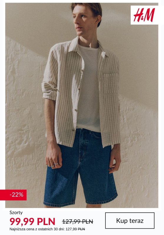 H&M - gazetka promocyjna Szorty męskie - SALE od piątku 04.07  - strona 5