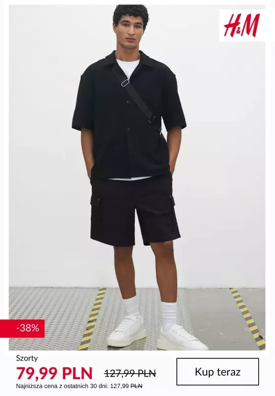 H&M - gazetka promocyjna Szorty męskie - SALE od piątku 04.07  - strona 4
