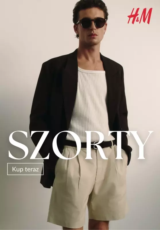 H&M - gazetka promocyjna Szorty męskie - SALE od piątku 04.07 