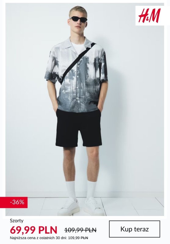 H&M - gazetka promocyjna Szorty męskie - SALE od piątku 04.07  - strona 6