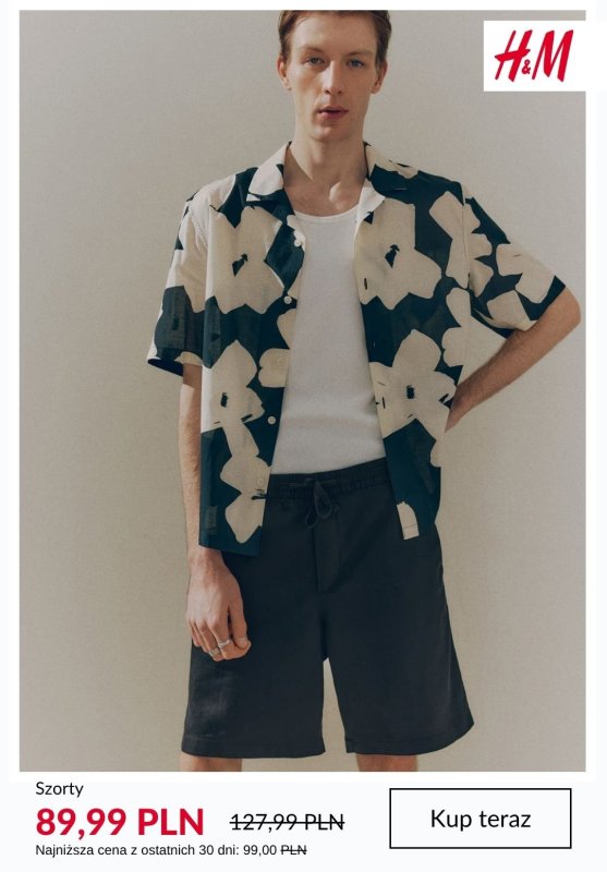 H&M - gazetka promocyjna Szorty męskie - SALE od piątku 04.07  - strona 8