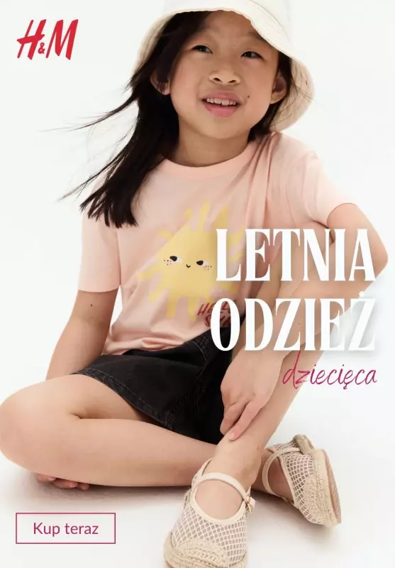 H&M - gazetka promocyjna PROMOCJE - letnia odzież dziecięca  