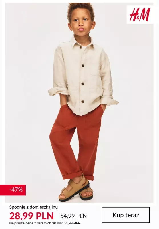H&M - gazetka promocyjna PROMOCJE - letnia odzież dziecięca od soboty 12.07  - strona 4