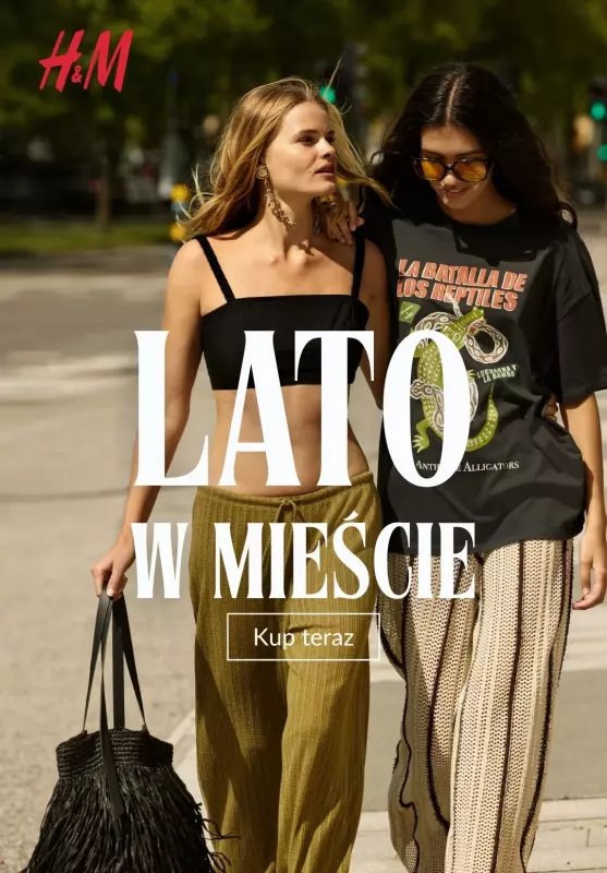 H&M - gazetka promocyjna LATO w mieście od wtorku 15.07 