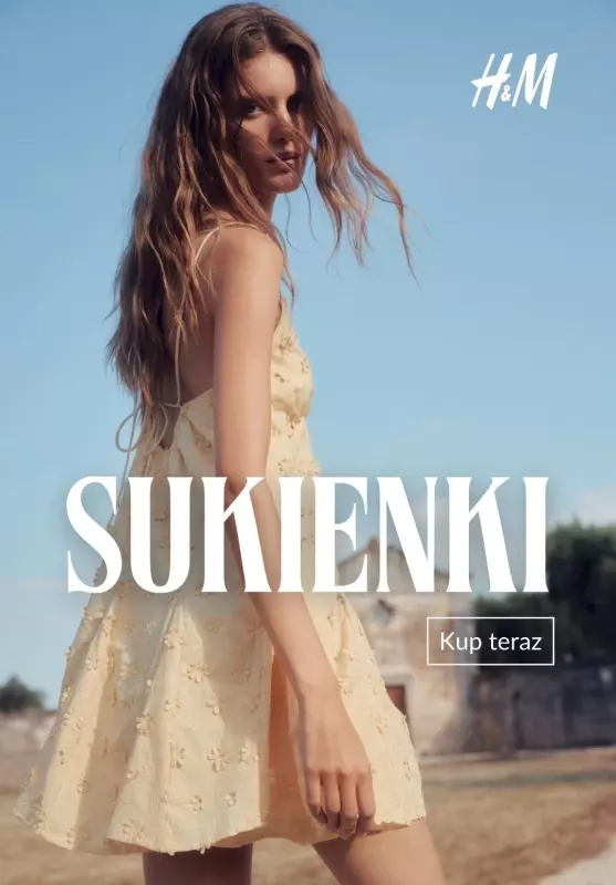 H&M - gazetka promocyjna SUKIENKI od czwartku 14.08 