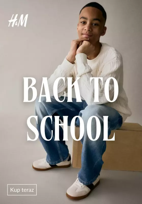 H&M - gazetka promocyjna Back to school: ubrania  dziecięce  