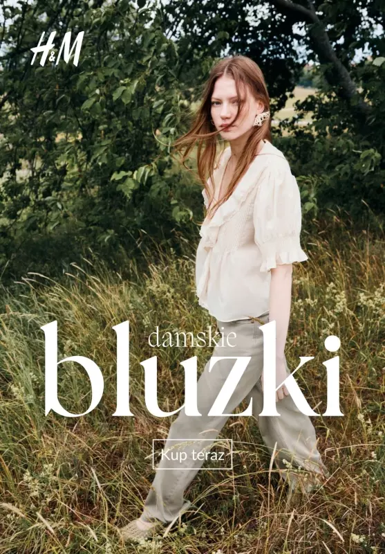 H&M - gazetka promocyjna Damskie BLUZKI od piątku 22.08 