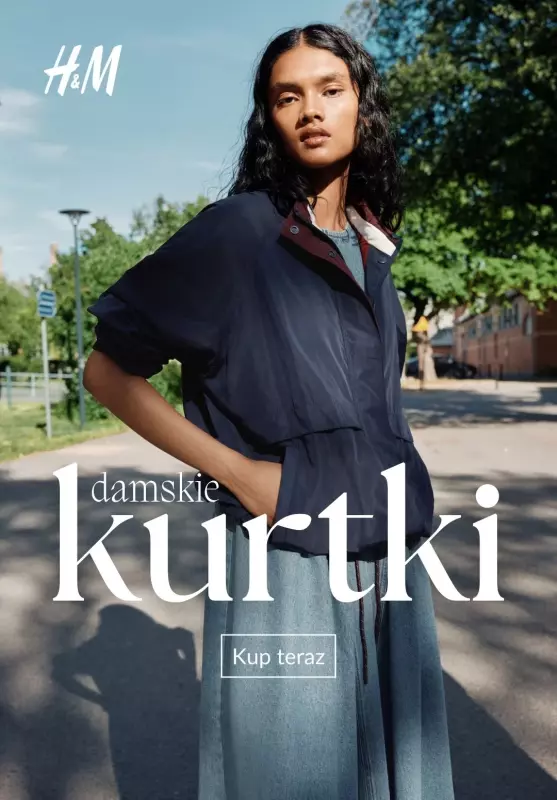 H&M - gazetka promocyjna Kurtki przejściowe - damskie od poniedziałku 25.08 