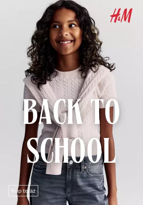 H&M - gazetka promocyjna Back to school: ubrania  dziecięce od środy 27.08 