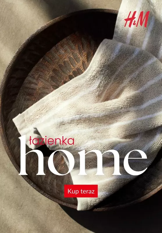 H&M - gazetka promocyjna HOME: łazienka od piątku 29.08 