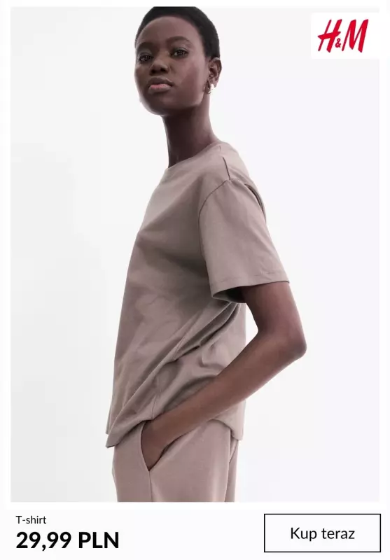 H&M - gazetka promocyjna T-shirt damski od 27,99 PLN   - strona 3