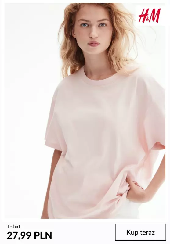 H&M - gazetka promocyjna T-shirt damski od 27,99 PLN   - strona 2