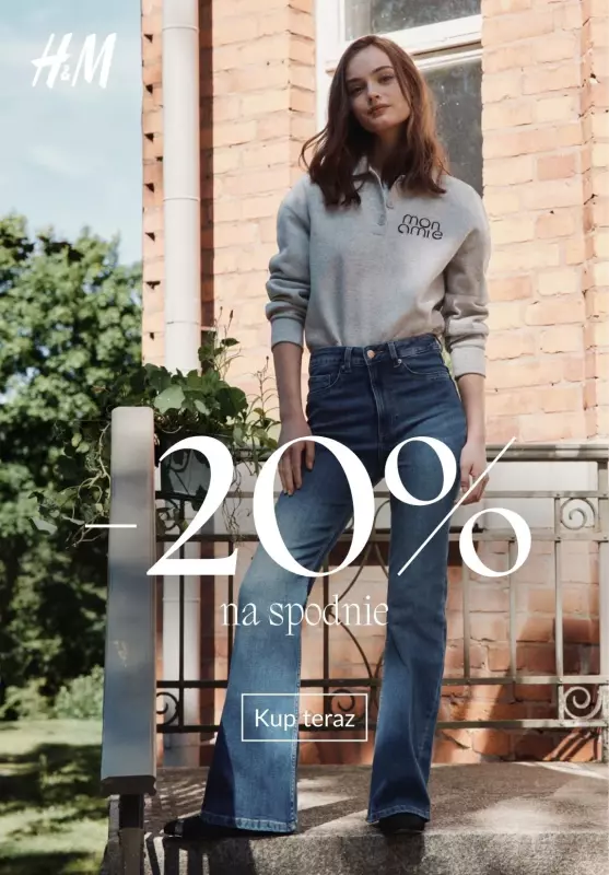 H&M - gazetka promocyjna -20% NA SPODNIE dla Klubowiczów od wtorku 09.09 