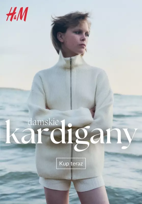 H&M - gazetka promocyjna Ciepłe kardigany damskie od środy 10.09 
