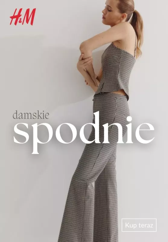 H&M - gazetka promocyjna SPODNIE damskie od 39,99 PLN  