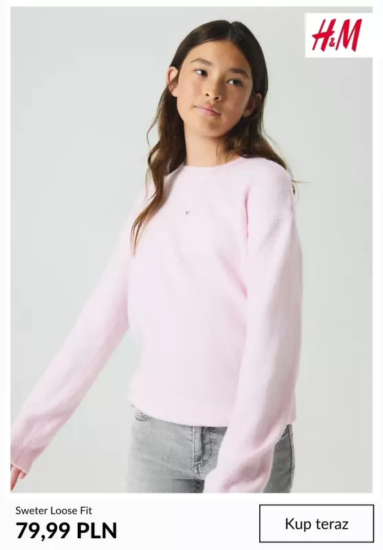 H&M - gazetka promocyjna Swetry dla dziewczynek od 54,99 PLN   - strona 3