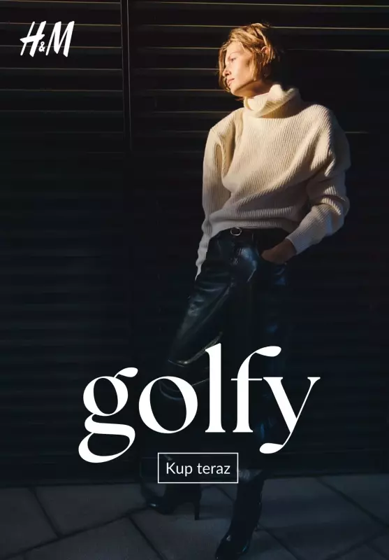 H&M - gazetka promocyjna Golfy damskie od poniedziałku 22.09 