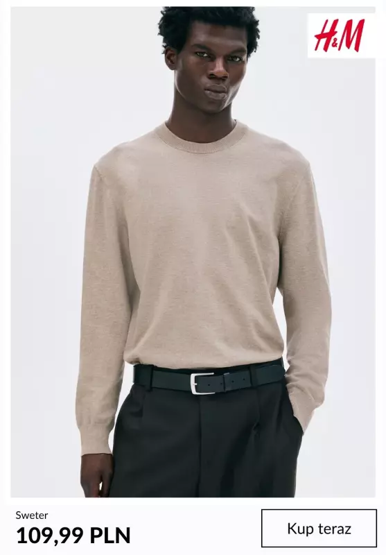 H&M - gazetka promocyjna Swetry dla niego   - strona 3