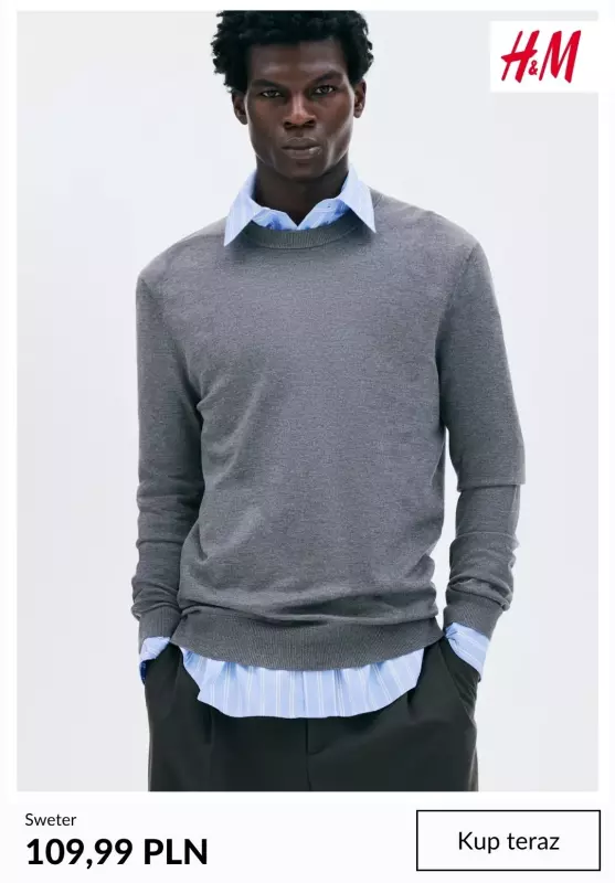 H&M - gazetka promocyjna Swetry dla niego   - strona 2