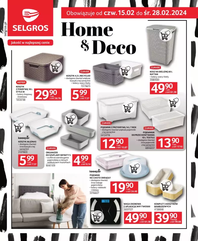 Selgros - gazetka promocyjna Katalog Home & Deco od czwartku 15.02 do środy 28.02