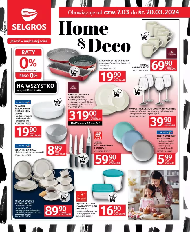 Selgros - gazetka promocyjna Katalog Home & Deco od czwartku 07.03 do środy 20.03