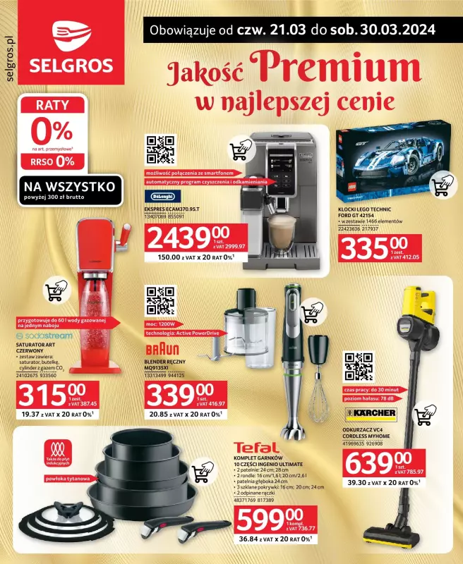 Selgros - gazetka promocyjna Katalog Premium od czwartku 21.03 do soboty 30.03
