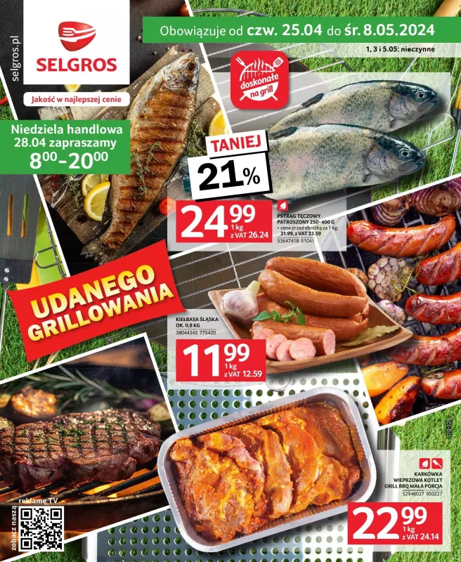 Selgros - gazetka promocyjna Katalog Grill od czwartku 25.04 do środy 08.05