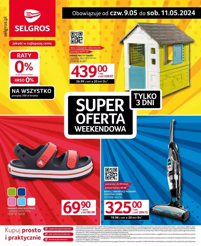 Selgros - gazetka promocyjna Super oferta weekendowa od czwartku 09.05 do soboty 11.05