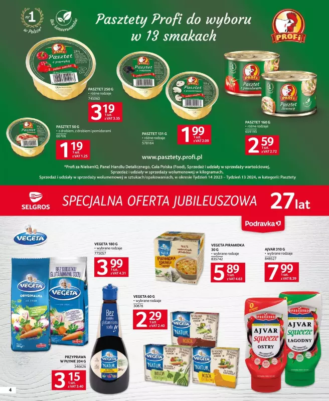 Selgros - gazetka promocyjna Specjalna Oferta Jubileuszowa od czwartku 18.07 do środy 31.07 - strona 4