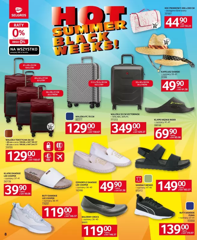 Selgros - gazetka promocyjna Katalog Hot Summer od czwartku 18.07 do środy 31.07 - strona 8