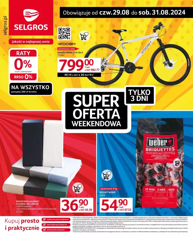 Selgros - gazetka promocyjna Super oferta weekendowa od czwartku 29.08 do soboty 31.08