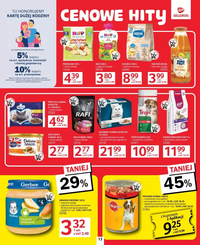 Selgros - gazetka promocyjna Extra oferta na 1 tydzień! od czwartku 05.09 do środy 11.09 - strona 13