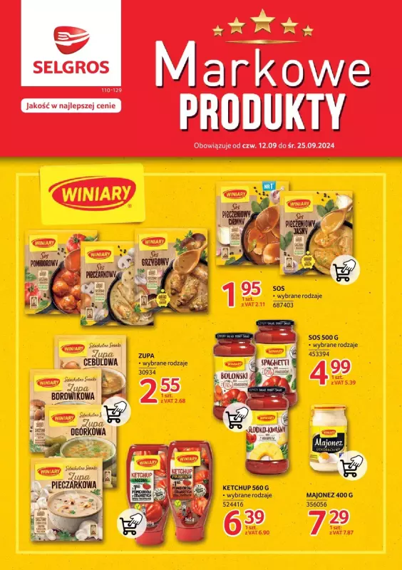 Selgros - gazetka promocyjna Katalog Markowe Produkty od czwartku 12.09 do środy 25.09