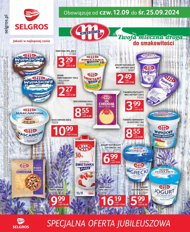 Selgros - gazetka promocyjna Specjalna oferta jubileuszowa od czwartku 12.09 do środy 25.09