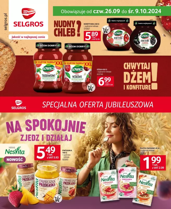 Selgros - gazetka promocyjna Specjalna oferta jubileuszowa od czwartku 26.09 do środy 09.10