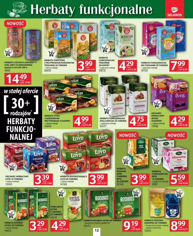 Selgros - gazetka promocyjna Katalog Kawa i herbata od czwartku 10.10 do środy 23.10 - strona 12