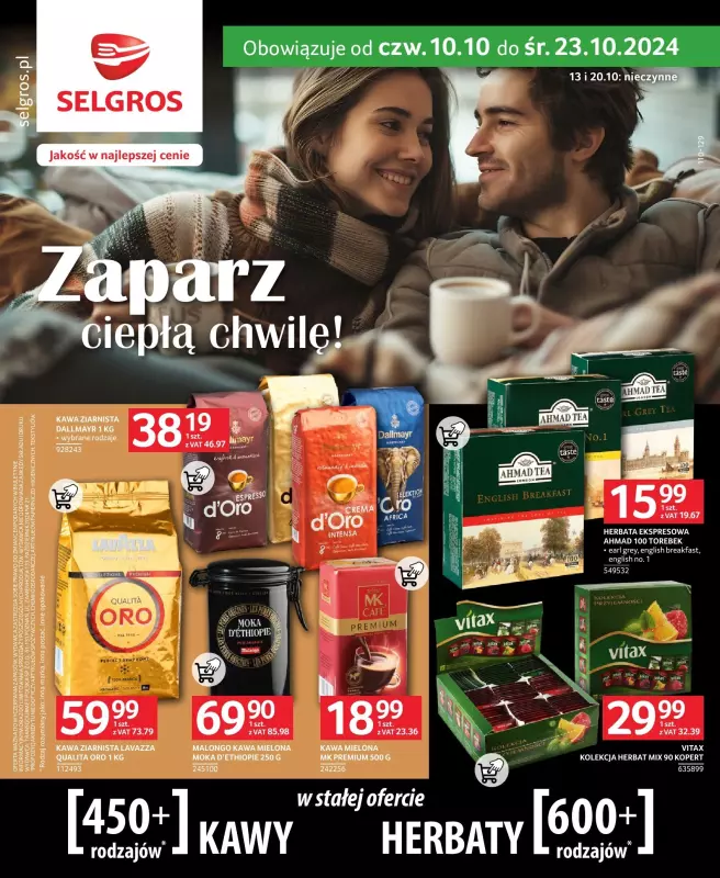 Selgros - gazetka promocyjna Katalog Kawa i herbata od czwartku 10.10 do środy 23.10