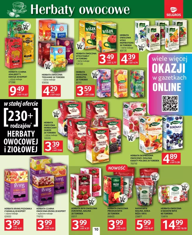 Selgros - gazetka promocyjna Katalog Kawa i herbata od czwartku 10.10 do środy 23.10 - strona 10