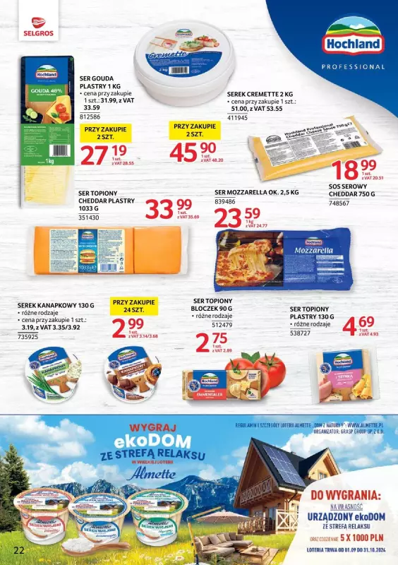 Selgros - gazetka promocyjna Markowe produkty od czwartku 10.10 do środy 23.10 - strona 22