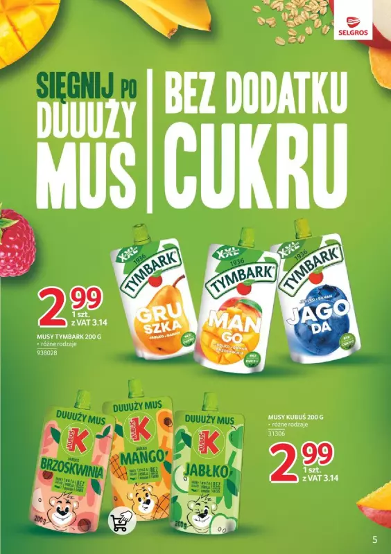 Selgros - gazetka promocyjna Markowe produkty od czwartku 10.10 do środy 23.10 - strona 5