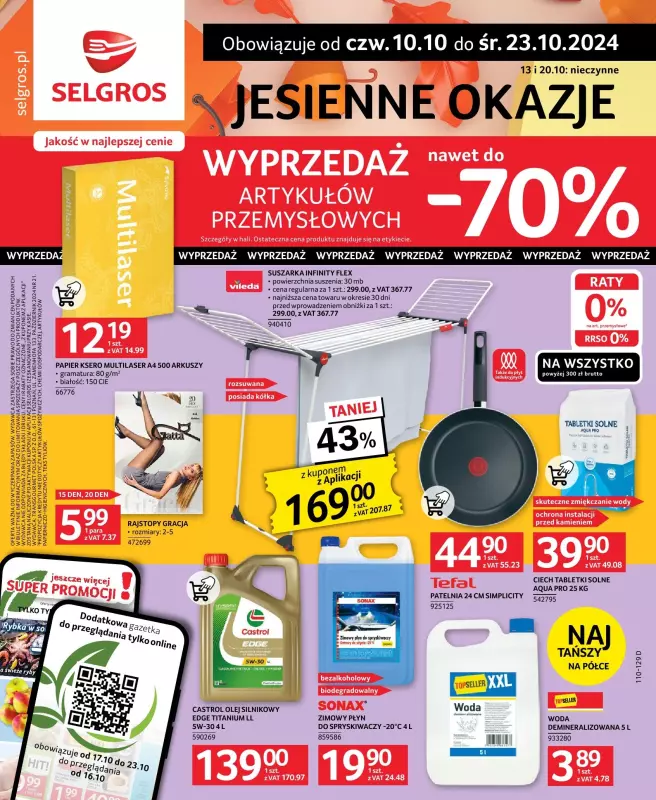 Selgros - gazetka promocyjna Oferta przemysłowa od czwartku 10.10 do środy 23.10