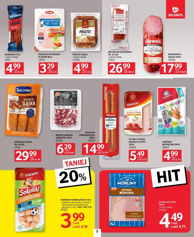 Selgros - gazetka promocyjna Oferta spożywcza od czwartku 10.10 do środy 23.10 - strona 5