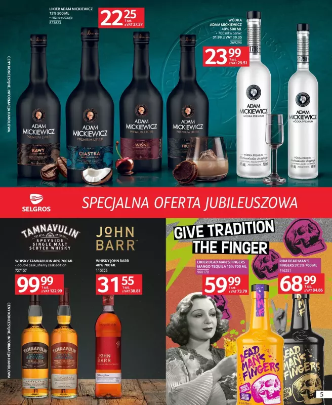 Selgros - gazetka promocyjna Specjalna oferta jubileuszowa od czwartku 10.10 do środy 23.10 - strona 5